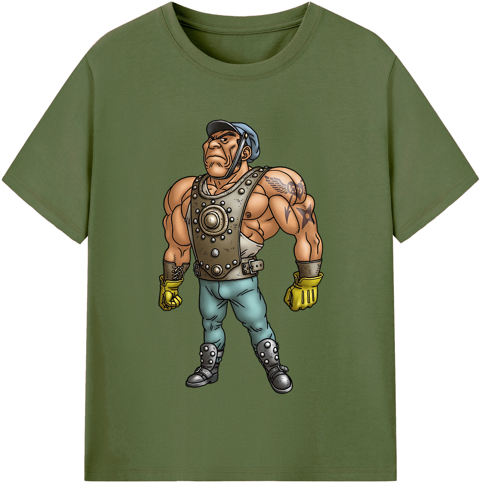 （画像用） ドラゴンクエスト Doragon Kuesuto Dragon Quest 綿100％半袖Tシャツ（フロントプリント）